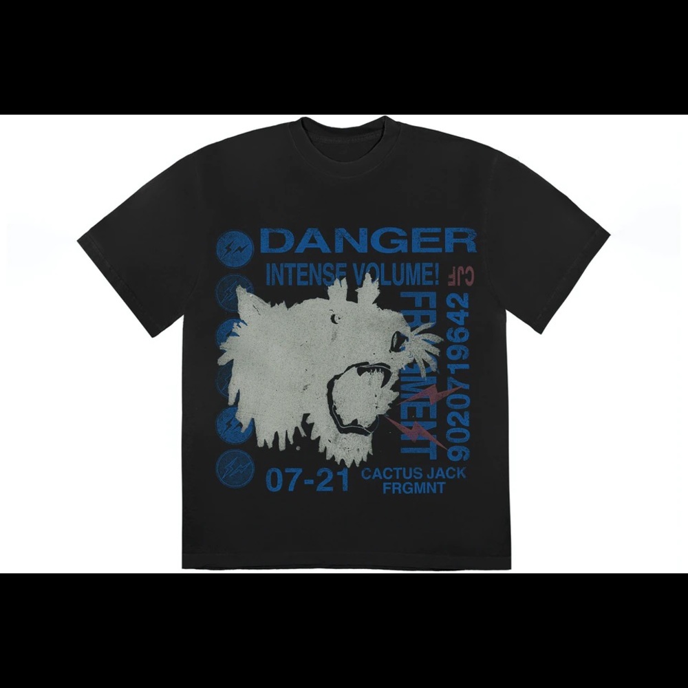 Cactus Jack Fragment Danger Tee Travis Scott 2XL XXl new NWT shirt sold out